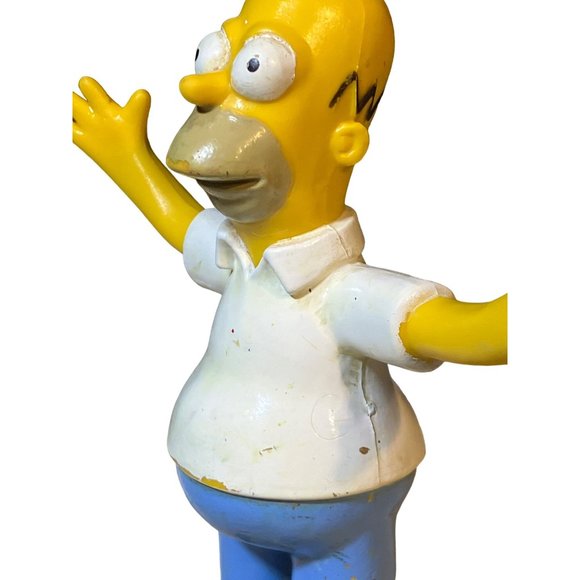 Vintage Homer Simpson 1990 Jesco Action Figure Posable 6" Rubber - Picture 7 of 12